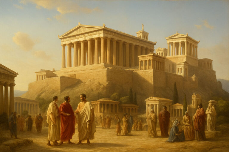 Darstellung Akropolis Antike