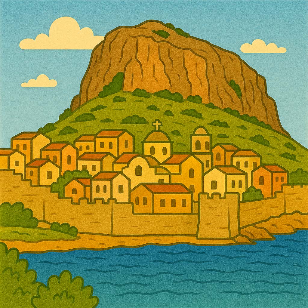 Monemvasia Peloponnes (Μονεμβασία)