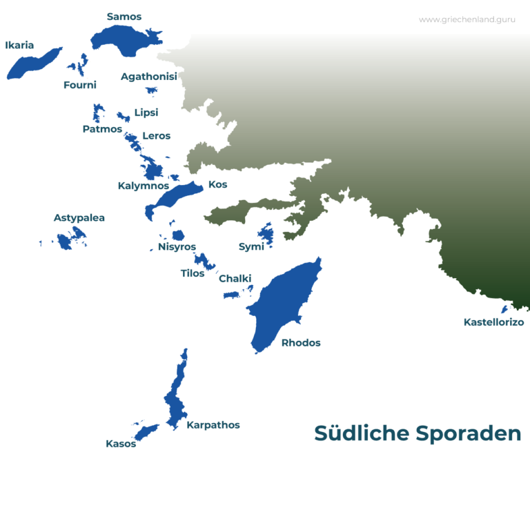 Südliche Sporaden Karte